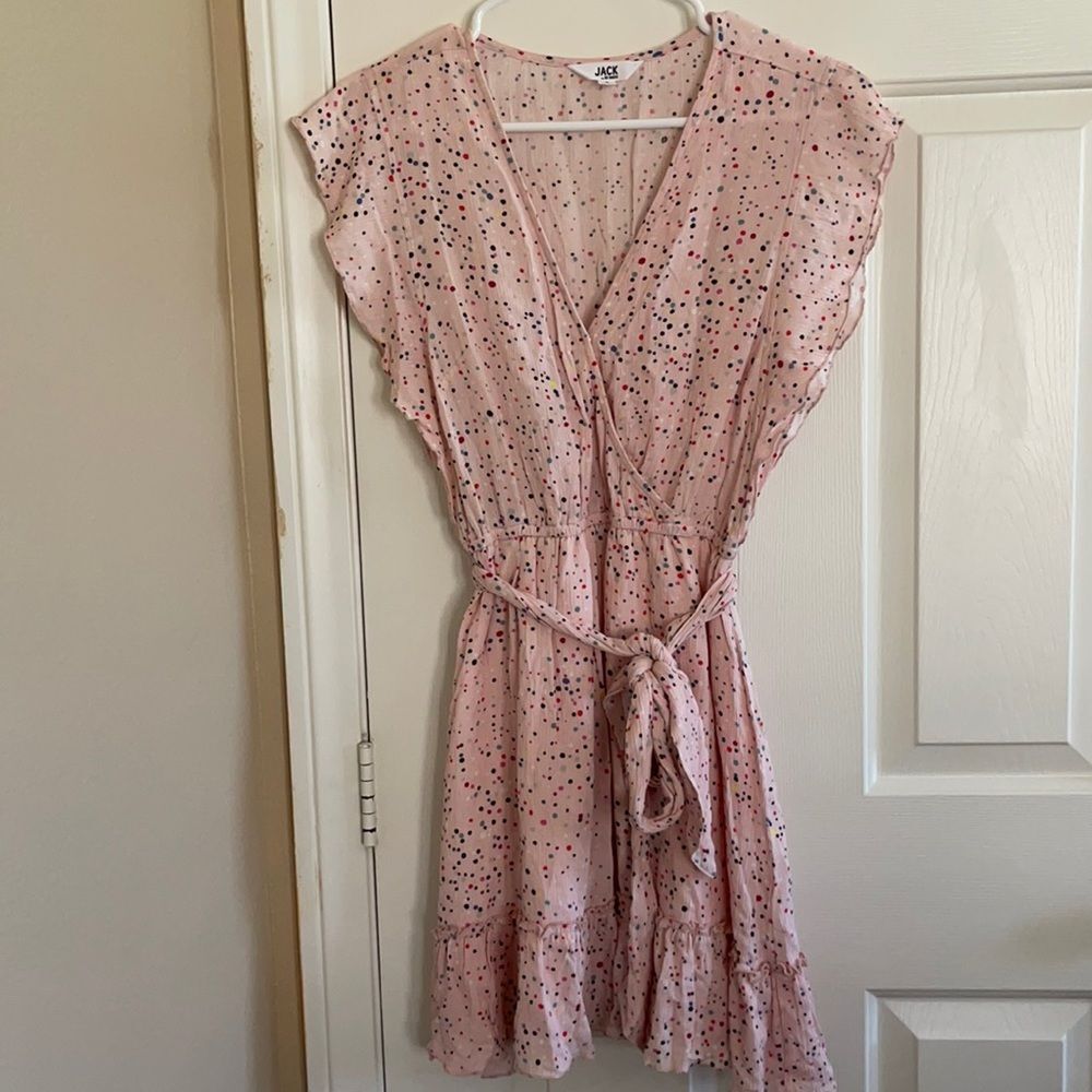 Jack By BB Dakota dotted Pink Dress